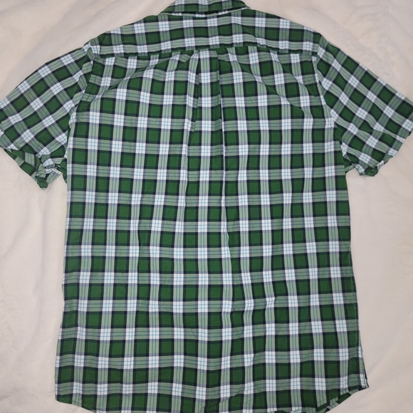 Abercrombie & Fitch Green and Blue Casual Button Down Shirt - Picture 4 of 4